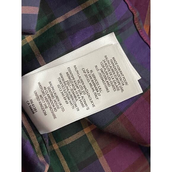 NWT Polo Ralph Lauren Plaid Classic Fit Twill Shirt Long Sleeve Men’s size Large - Picture 5 of 6